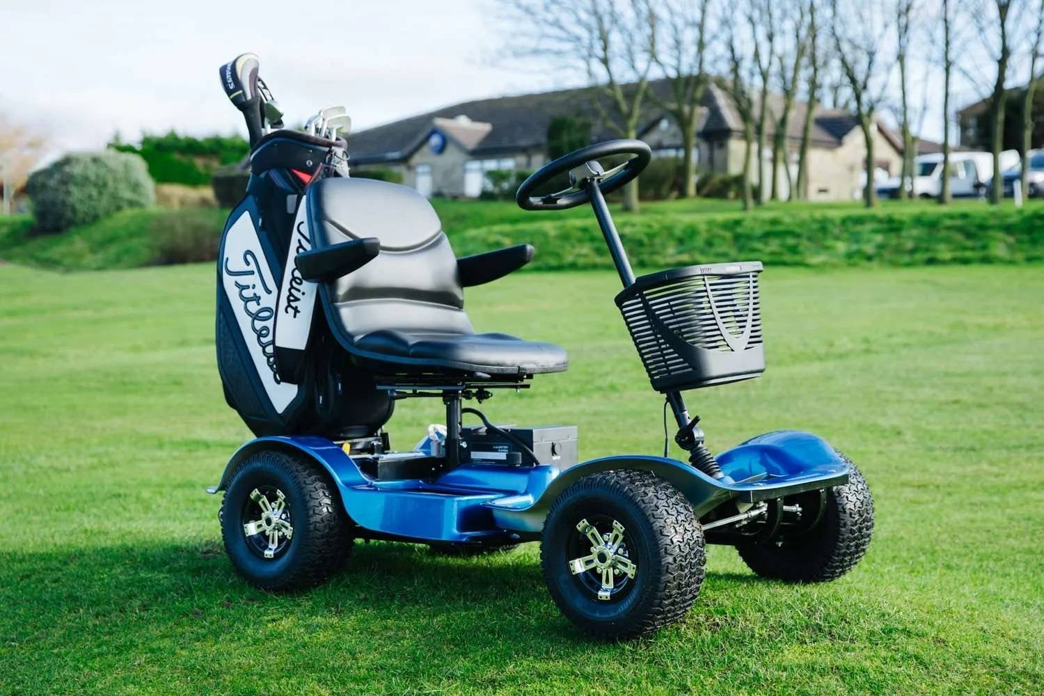 MobileCaddy Electric Go-Rider Golf Buggy In Stock - Main Image