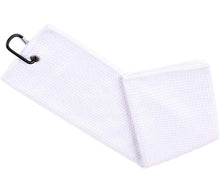 Charger l\&#39;image dans la visionneuse de la galerie, Mobilecaddy Serviette de golf en microfibre à trois plis pour sac de golf avec clip
