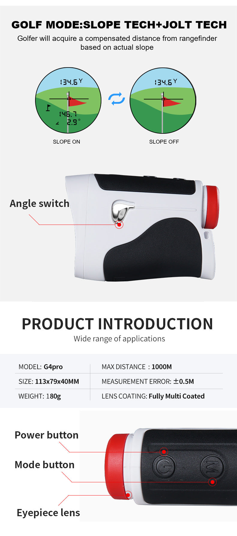 MobileCaddy G4pro  Rangefinder
