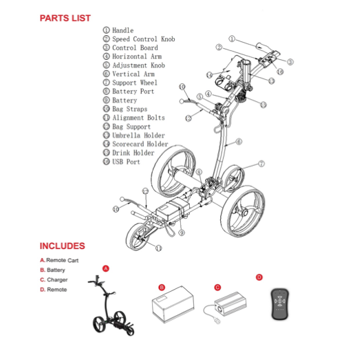Voiturette de golf électrique MobileCaddy M4 2025/2026 - PRÉCOMMANDE 